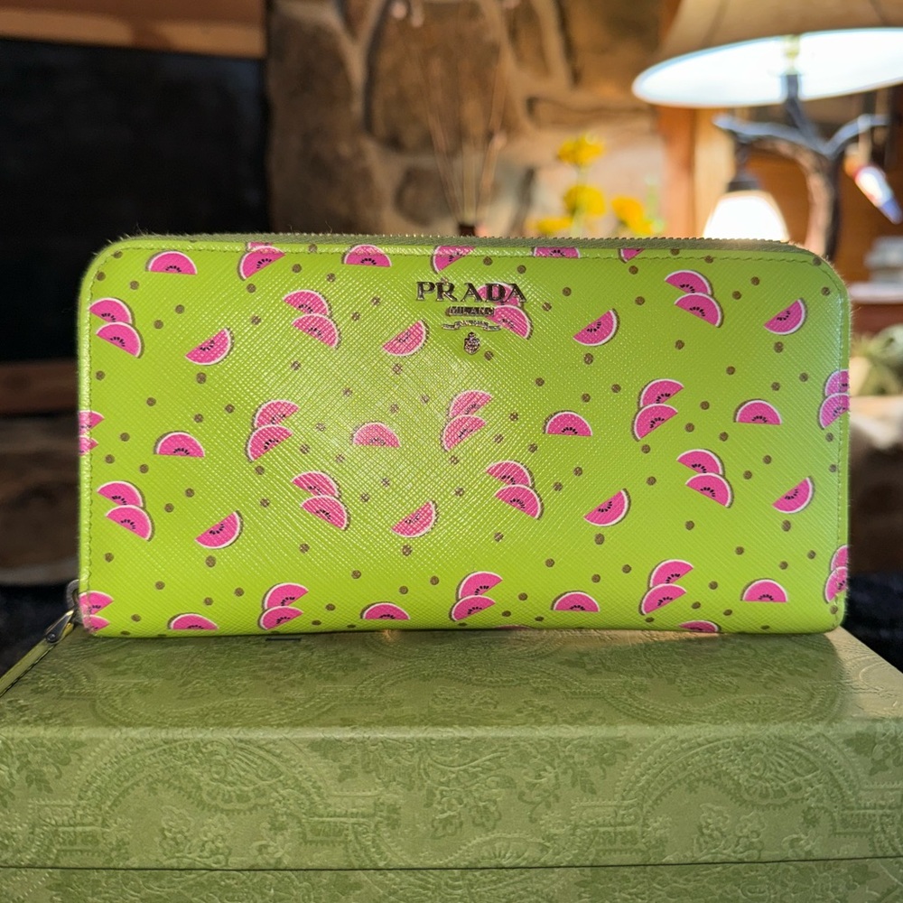 Prada Watermelon Zippy Wallet - Picture 15 of 15